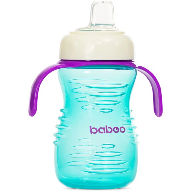 Baboo Cup with Silicone Spout ceasca cu suzetă din silicon Mint 6m+ 260 ml