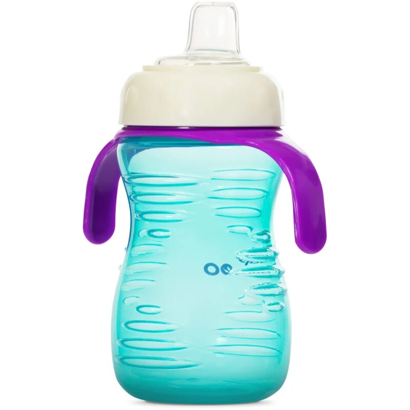 Baboo Cup with Silicone Spout ceasca cu suzetă din silicon Mint 6m+ 260 ml