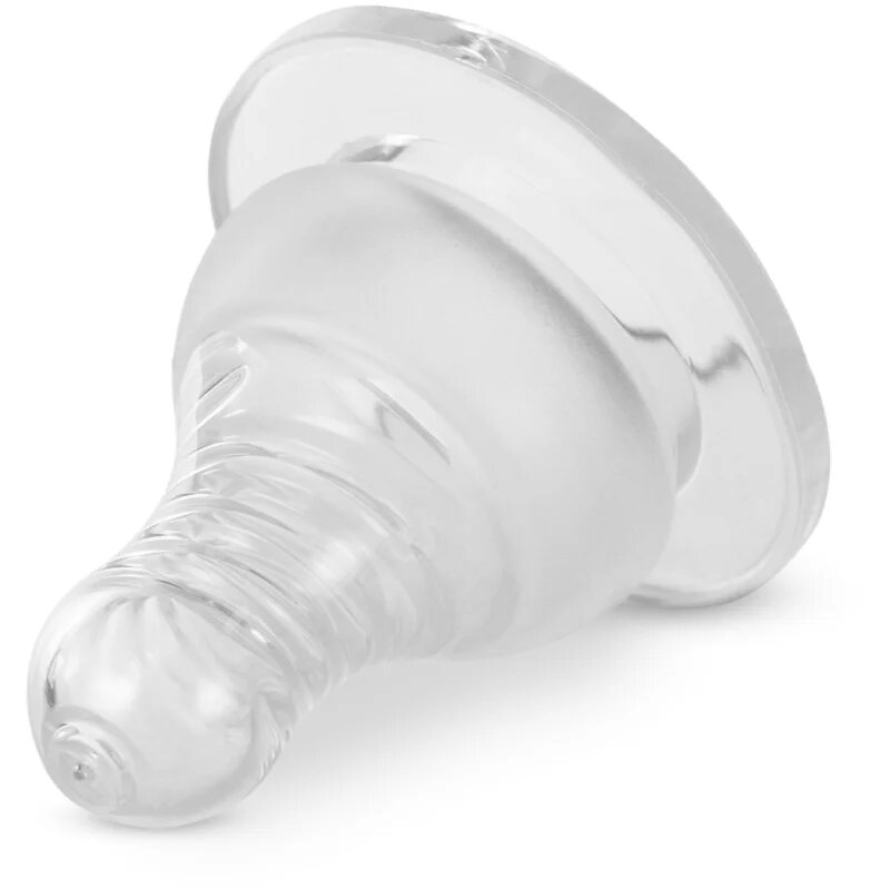 Baboo Liquid Silicone Teat Fast Flow tetină pentru biberon Narrow Neck 6m+ 2 buc