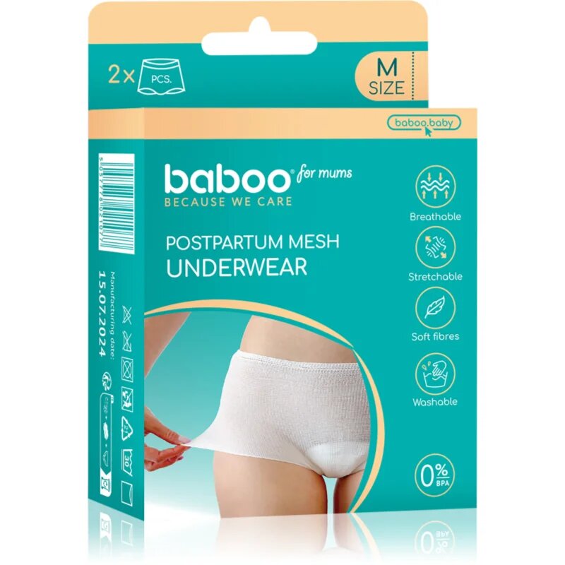 Postpartum Mesh Pants chiloți postnatali marimea M 2 buc