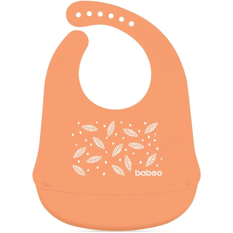 Baboo Silicone Bib bavețică Peachy Keen 4m+ 1 buc