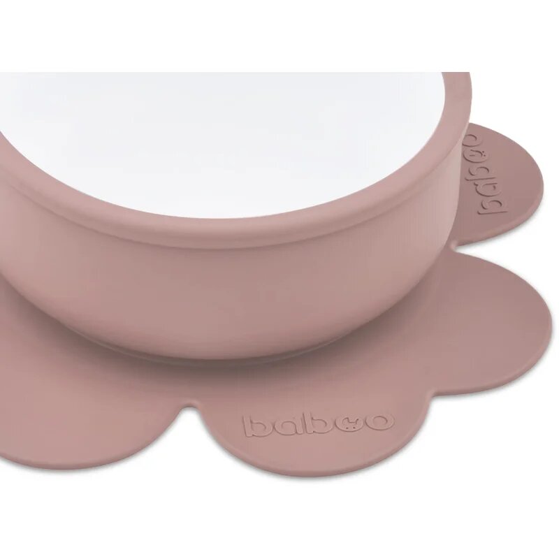 Baboo Silicone Bowl bol din silicon cu ventuză Au Naturale 6m+ 1 buc