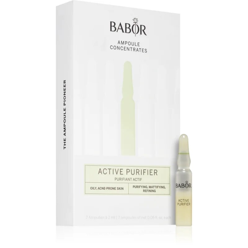 BABOR Ampoule Concentrates Active Purifier ser concentrat pentru ten gras si problematic 7x2 ml