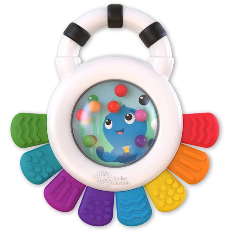 Baby Einstein Outstanding Opus Rattle & Teether Sensory Toy jucărie pentru dentiție cu zornăitoare 1 buc