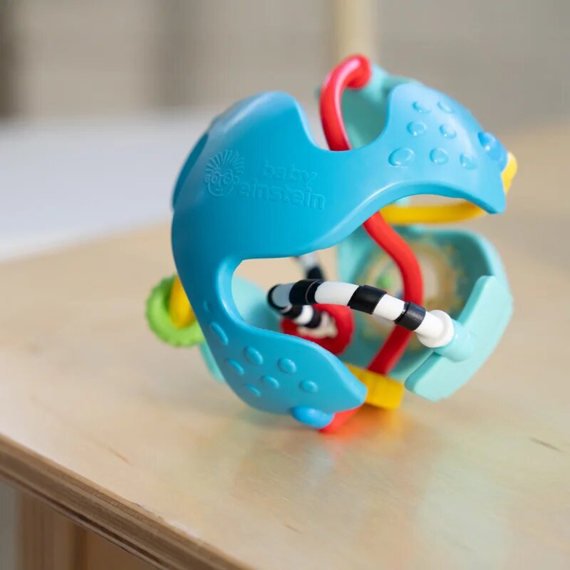 Baby Einstein Rattle & Sense™ minge senzorială pentru dentiție 3m+ 1 buc