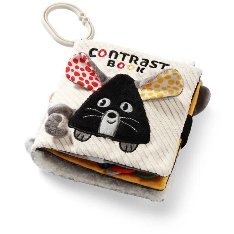 BabyOno Mouse carte educativă contrastantă 0m+ 1 buc