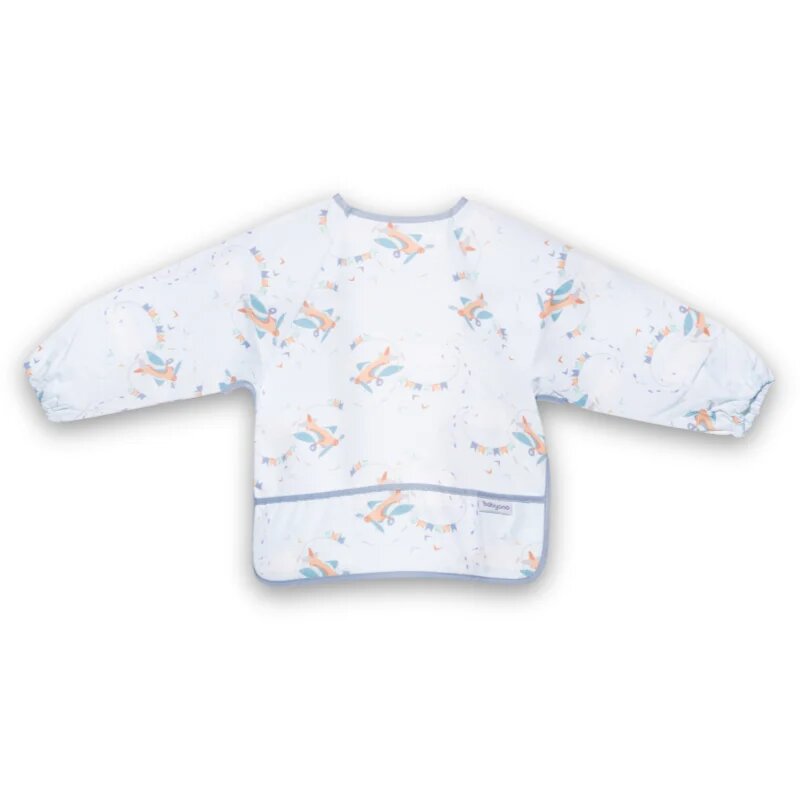 BabyOno Plane 6m-2y bavețică cu mâneci lungi 74x36 cm 1 buc