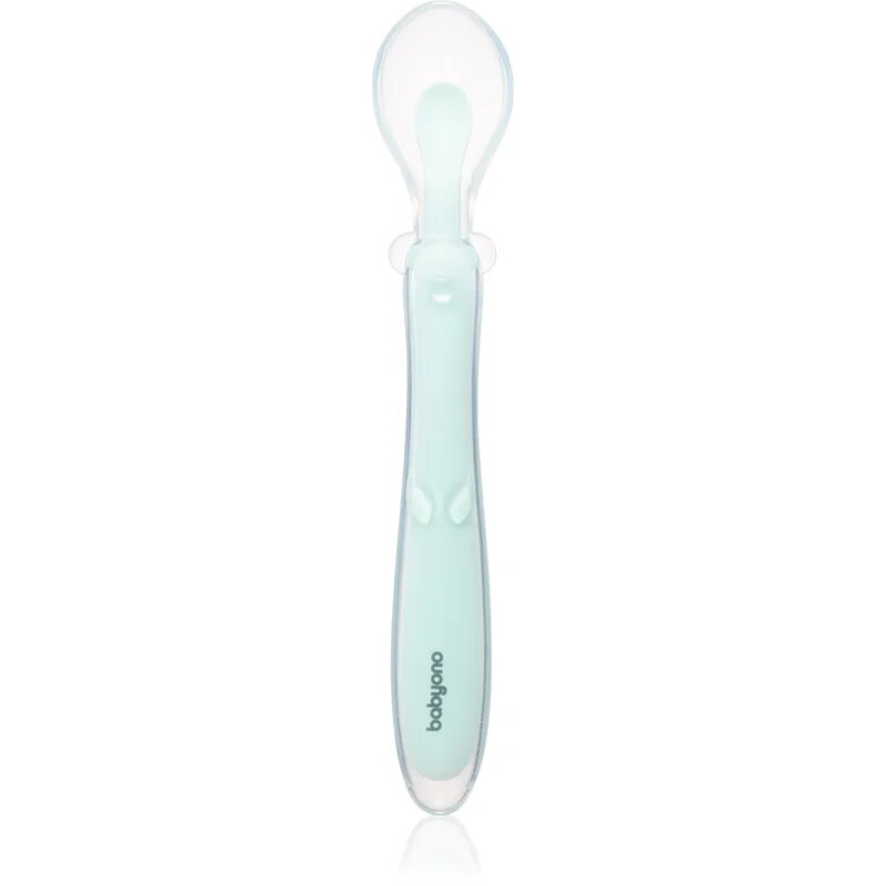 BabyOno Silicone Spoon 6m+ linguriță pentru copii Mint 1 buc