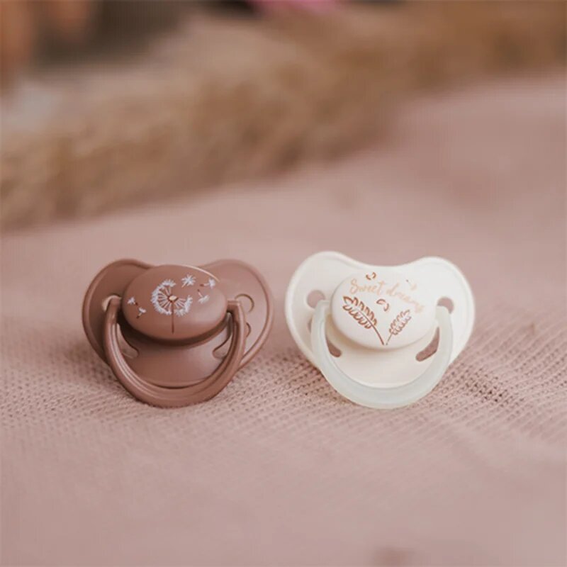 BabyOno Take Care Anatomical Silicone Soothers suzetă Day & Night 18m+ 2 buc
