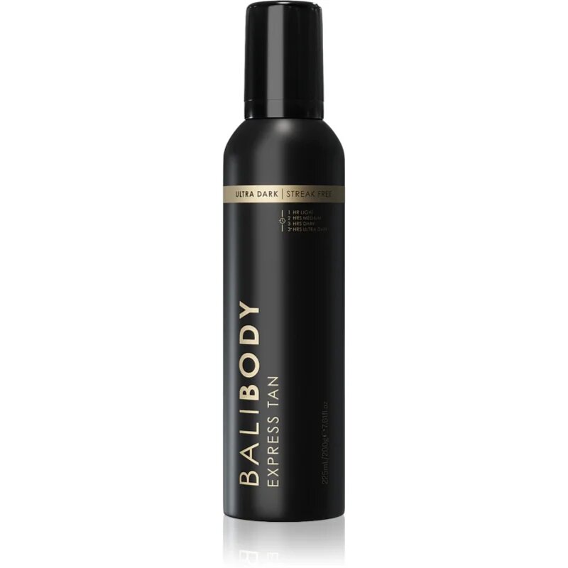 Bali Body 1 Hour Express Ultra Dark spuma autobronzanta culoare Ultra Dark 225 ml