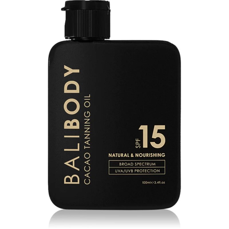 Bali Body Cacao Tanning Oil ulei pentru plaja SPF 15 100 ml
