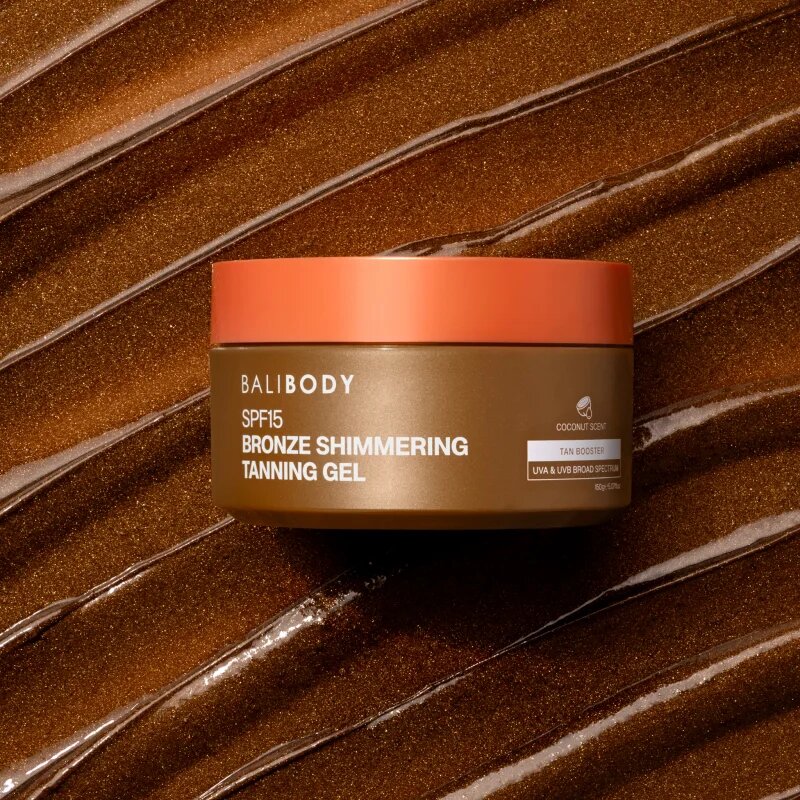 Bali Body Shimmering Tanning Gel gel pentru plaja SPF 15 150 g