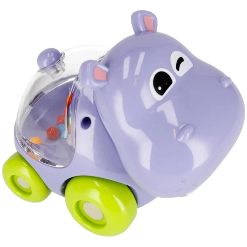 Bam-Bam Rattle jucărie zornăitoare 6m+ Cartoon Slide Car 1 buc
