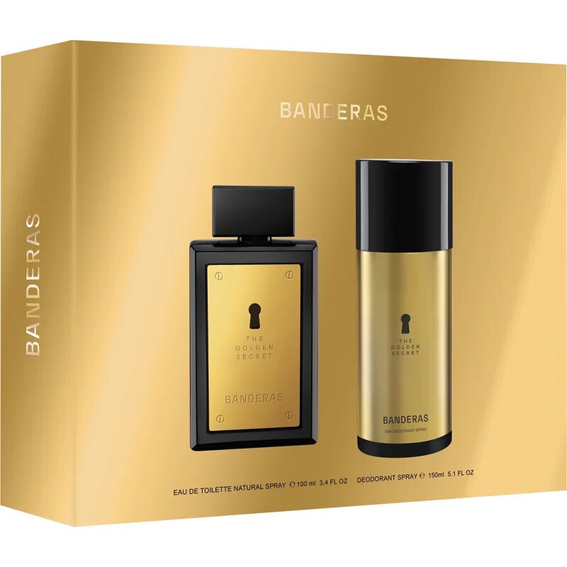 Banderas The Golden Secret set cadou pentru bărbați