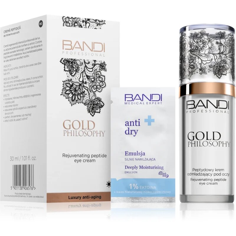 BANDI Cosmetics Gold Philosophy crema de ochi cu peptide 30 ml
