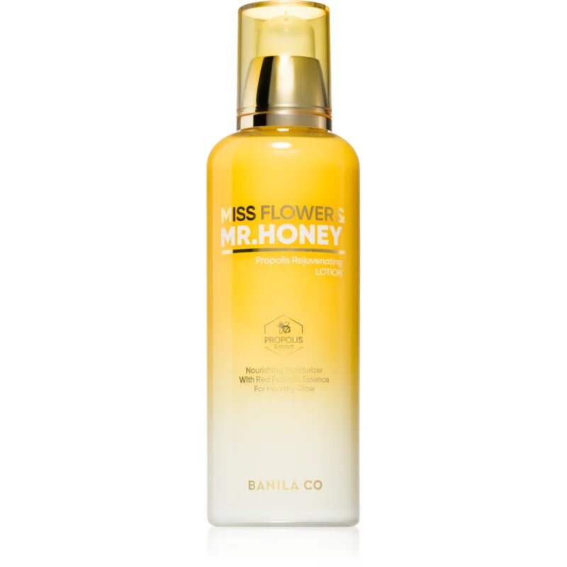 Banila Co. Miss Flower & Mr. Honey Propolis Rejuvenating lapte hidratant cu efect de iluminare pentru intinerirea pielii 150 ml