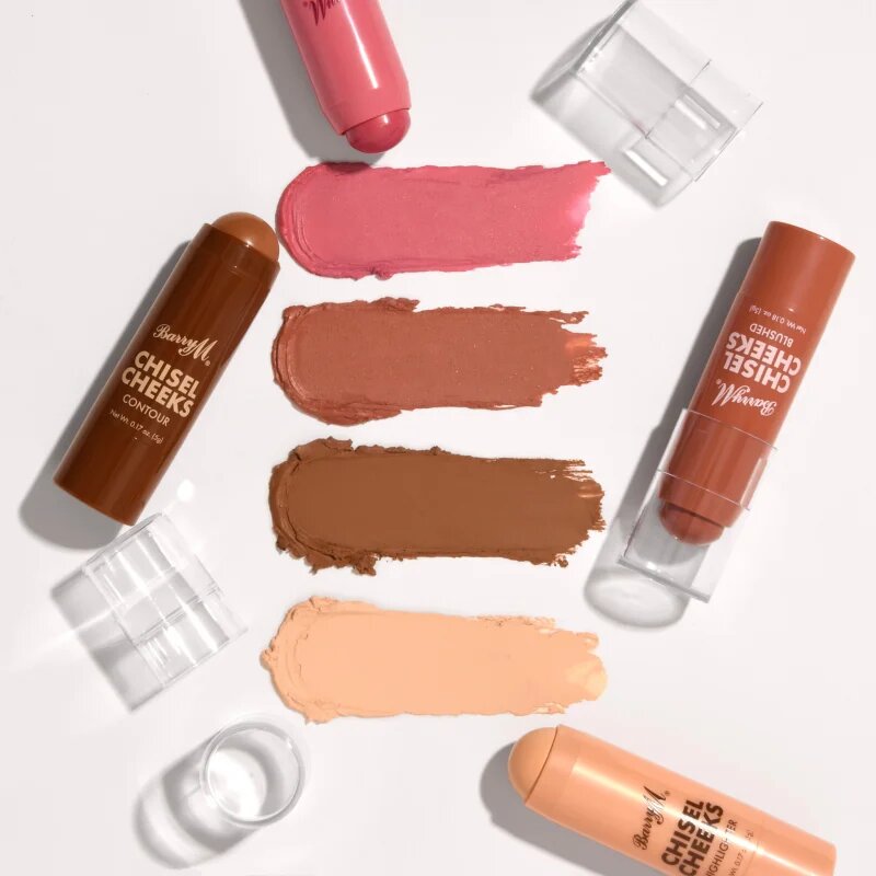 Barry M Chisel Cheeks blush cremos stick duo balení 2x5 g