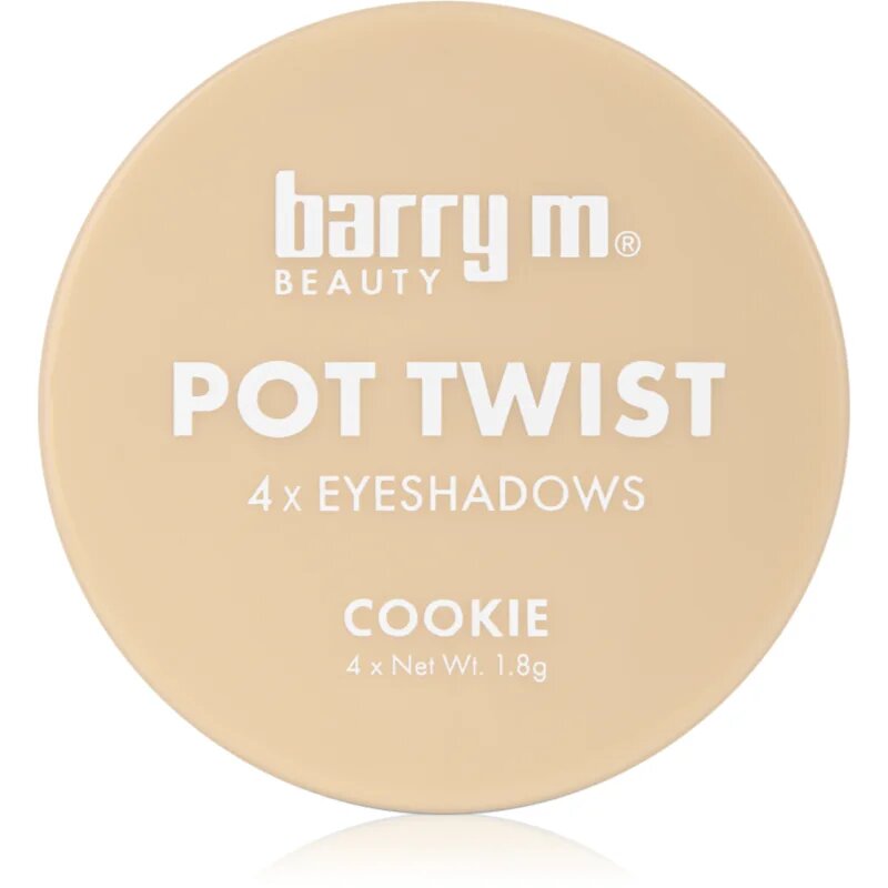 Barry M Pot Twist fard de pleoape cremos culoare Cookie 4x1.8 g