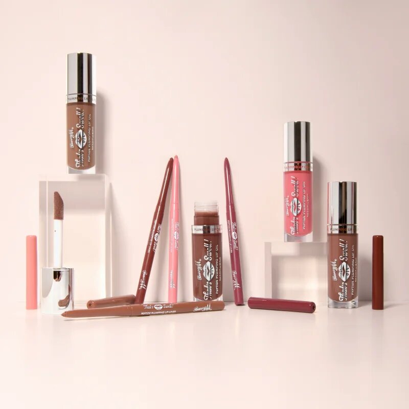 Barry M That's Swell! Peptide Plumping Lip Oil ulei pentru buze pentru volum culoare Nude Nectar 6.5 ml