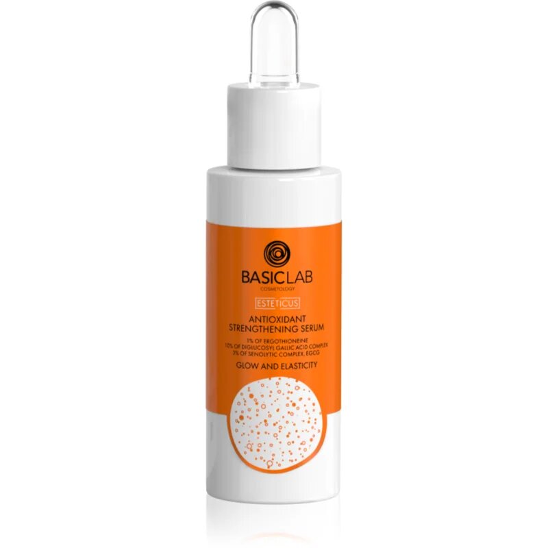 BasicLab Cosmetology Esteticus ser antioxidant sporirea elasticității tenului 1% Ergothioneine 1O% Diglucosyl gallic acid complex 30 ml