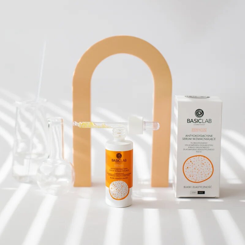 BasicLab Cosmetology Esteticus ser antioxidant sporirea elasticității tenului 1% Ergothioneine 1O% Diglucosyl gallic acid complex 30 ml