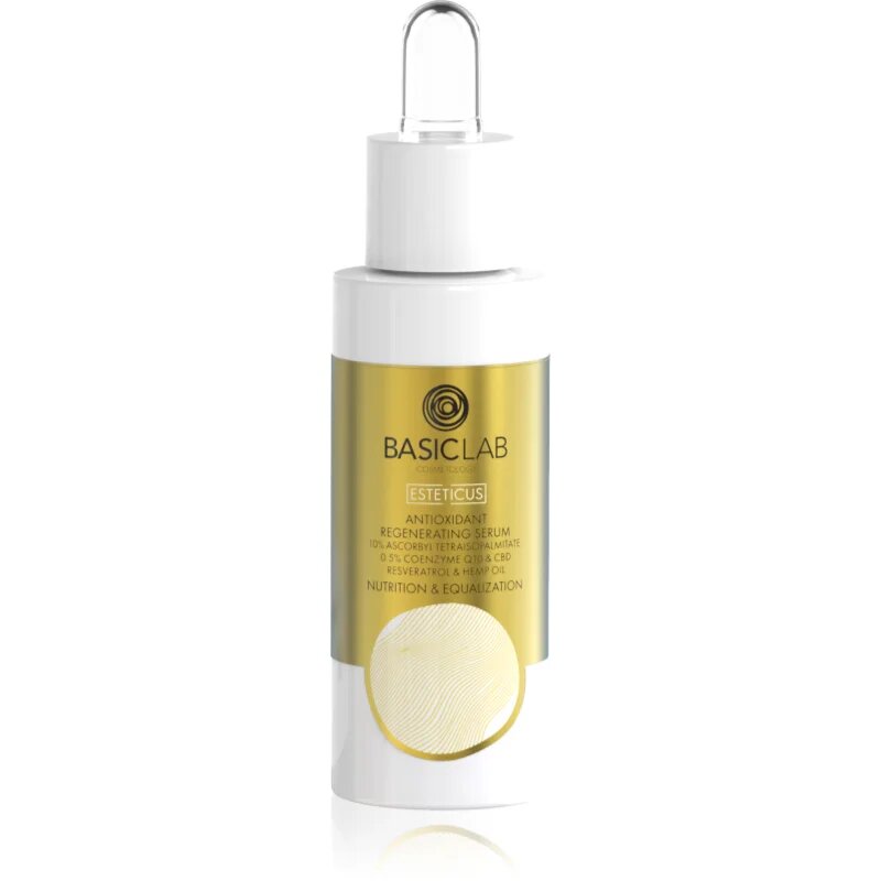 BasicLab Cosmetology Esteticus ser uleios antioxidant pentru față cu CBD 30 ml