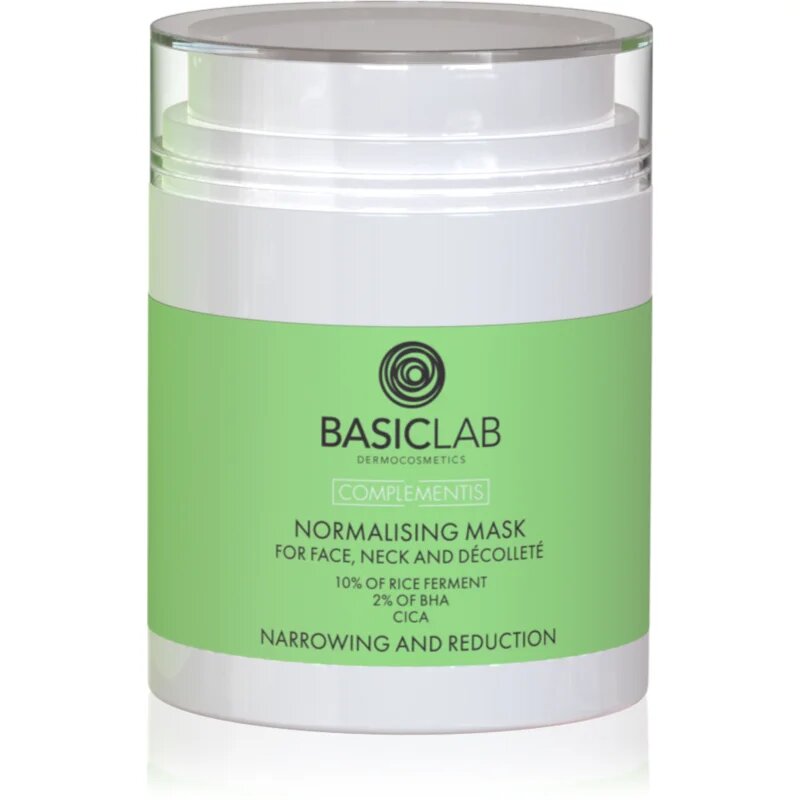 BasicLab Dermocosmetics Complementis masca de normalizare pentru ten gras și mixt 50 ml