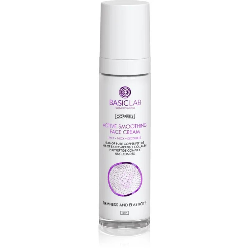 BasicLab Dermocosmetics Copperis crema de zi pentru netezire cu peptide 50 ml