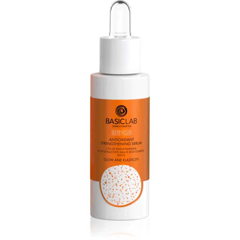 BasicLab Dermocosmetics Esteticus ser antioxidant sporirea elasticității tenului 0.5% Ergothioneine 5% Diglucosyl gallic acid complex 30 ml