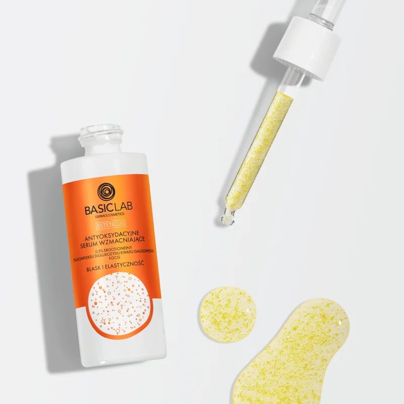 BasicLab Dermocosmetics Esteticus ser antioxidant sporirea elasticității tenului 0.5% Ergothioneine 5% Diglucosyl gallic acid complex 30 ml