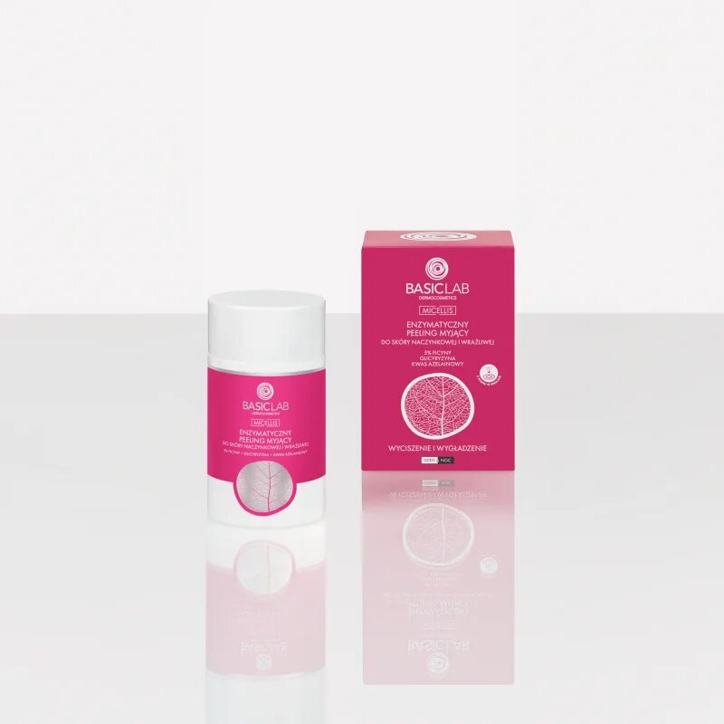 BasicLab Dermocosmetics Micellis peeling enzimatic împotriva roșeții tenului 35 g