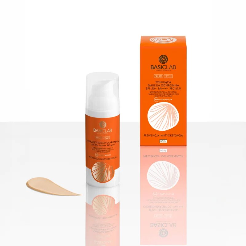 BasicLab Dermocosmetics Protecticus emulsie nuanțatoare SPF 50+ 50 ml