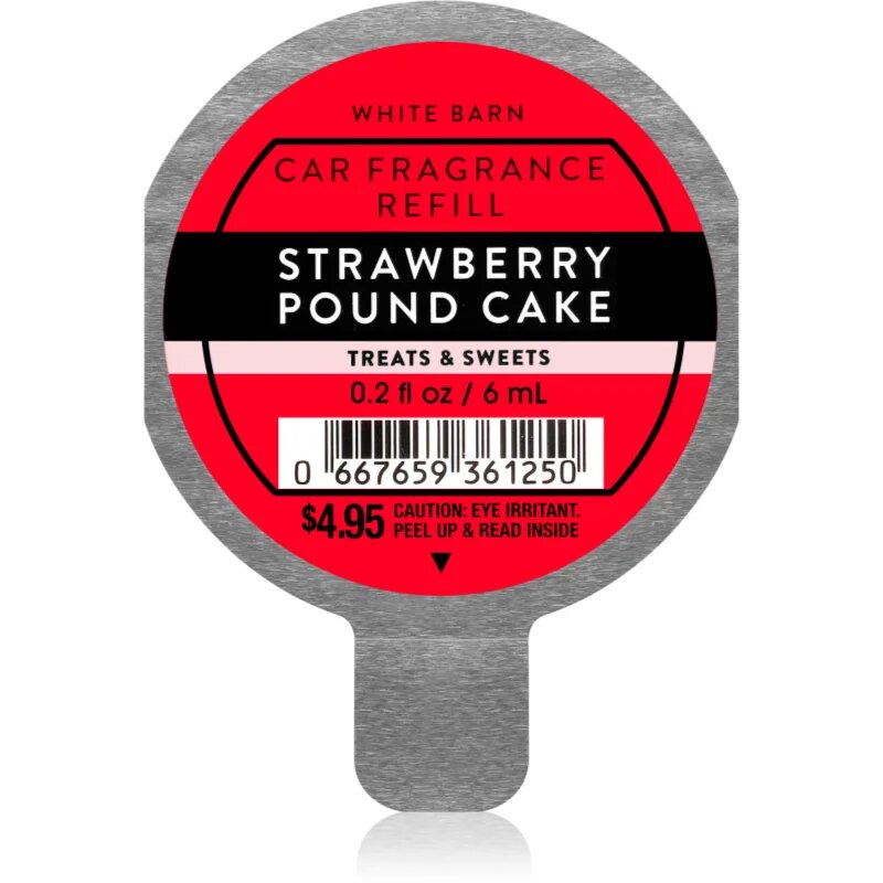 Strawberry Pound Cake parfum pentru masina rezervă 6 ml