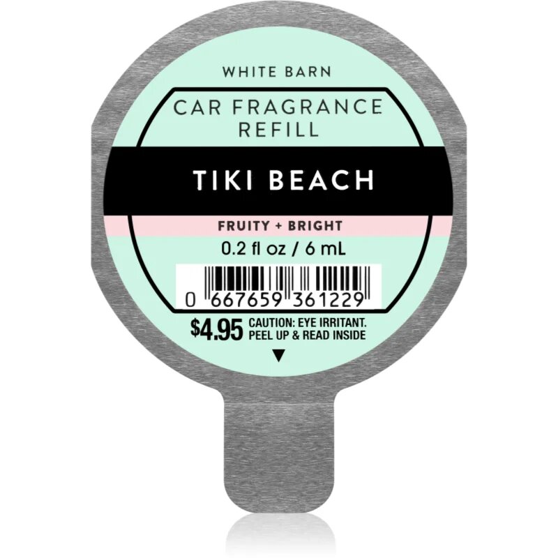 Bath & Body Works Tiki Beach parfum pentru masina rezervă 6 ml