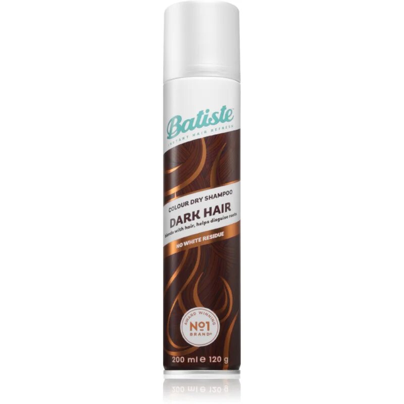Batiste Colour Dry Shampoo Dark Brunette șampon uscat pentru par saten spre inchis 200 ml