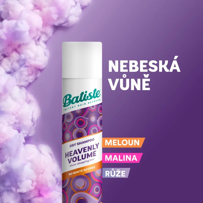 Batiste Heavenly Volume șampon uscat pentru volum și strălucire 200 ml