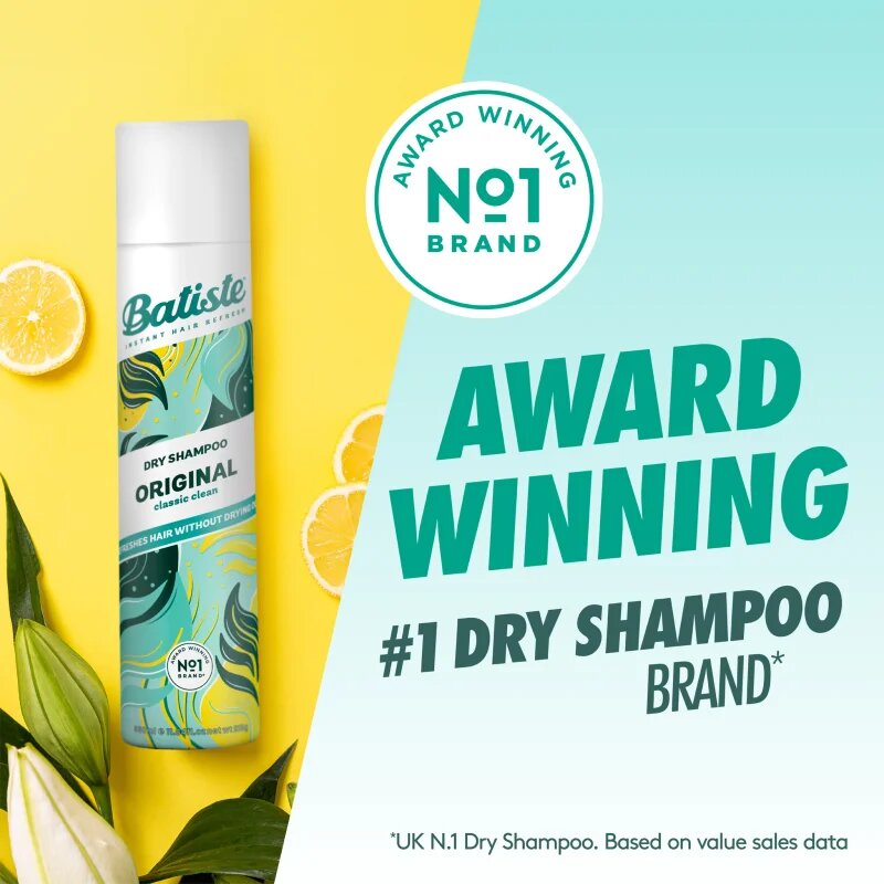Batiste Original sampon uscat pentru a absorbi excesul de sebum 350 ml