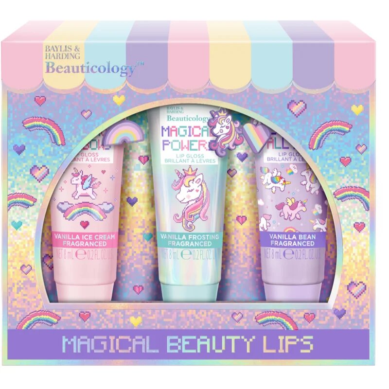 Baylis & Harding Beauticology Unicorn set cu luciu de buze