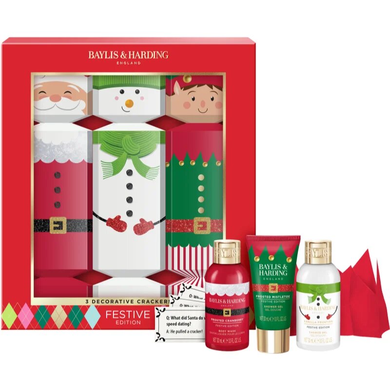 Baylis & Harding Festive Edition Decorative Crackers set cadou
