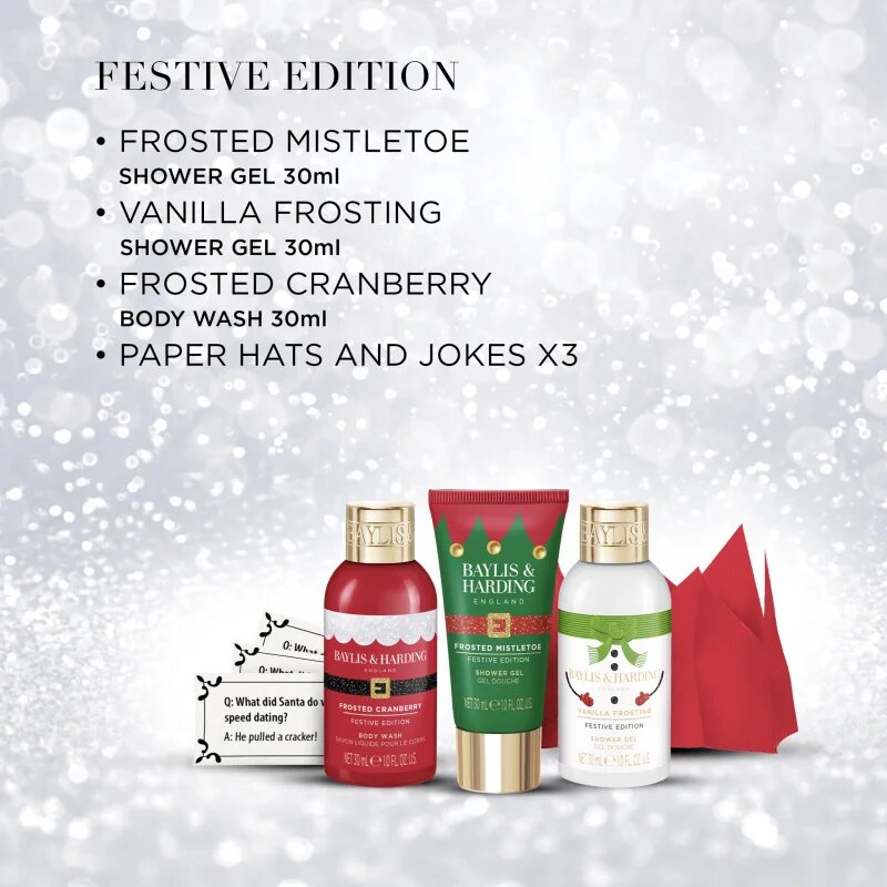 Baylis & Harding Festive Edition Decorative Crackers set cadou