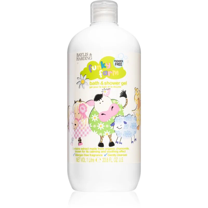 Baylis & Harding Funky Farm gel de dus si baie 1000 ml
