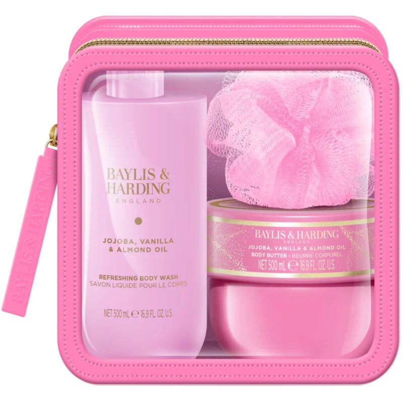 Baylis & Harding Jojoba Vanilla & Almond Oil set cadou pentru călătorii