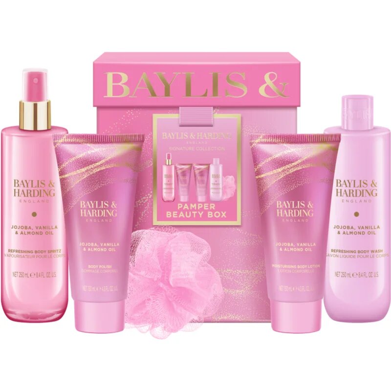 Baylis & Harding Jojoba Vanilla & Almond Oil set cadou pentru corp