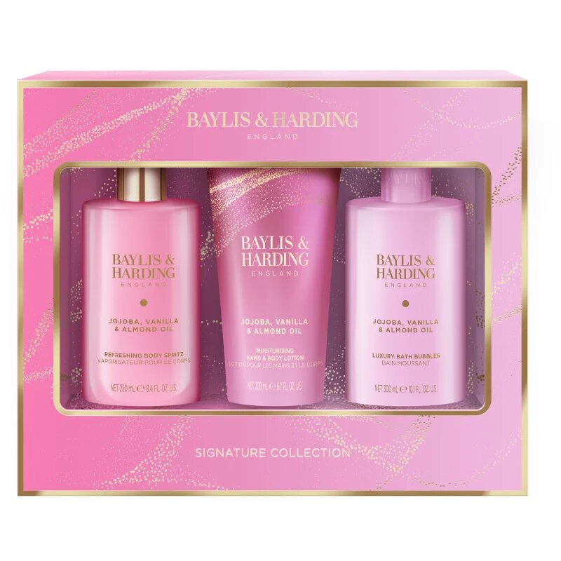 Baylis & Harding Jojoba Vanilla & Almond Oil set cadou pentru femei cu ulei de migdale