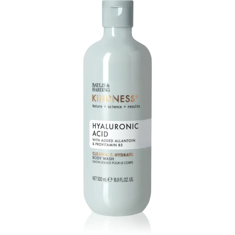 Baylis & Harding Kindness+ Hyaluronic Acid gel de dus hidratant parfum Pear & Neroli 500 ml
