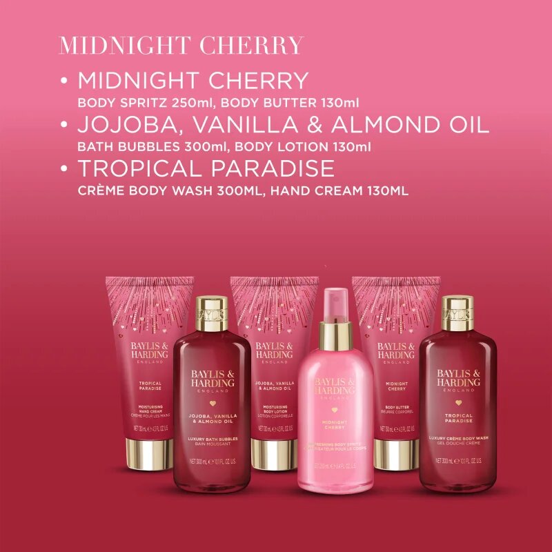 Baylis & Harding Midnight Cherry set cadou pentru corp