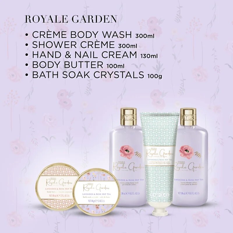 Baylis & Harding Royale Garden Lavender & Rose Hip Tea set cadou