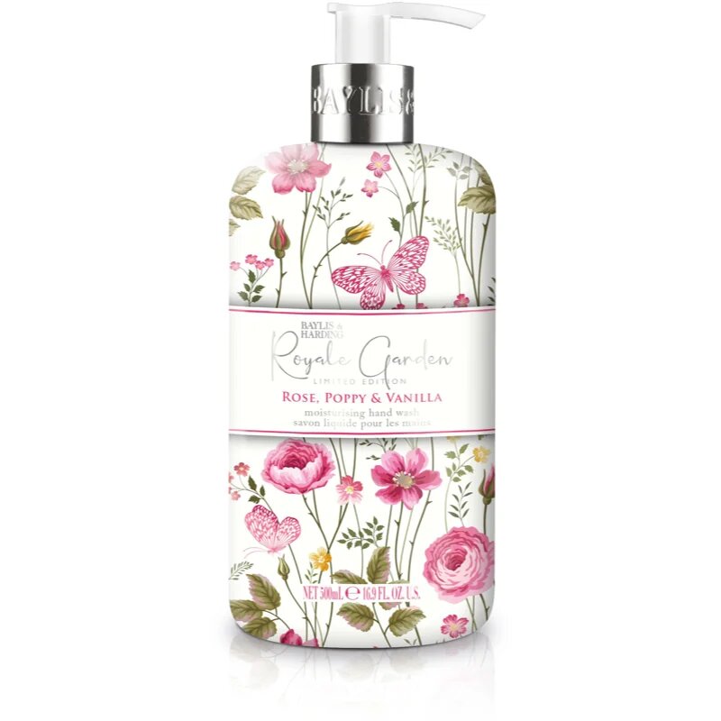Baylis & Harding Royale Garden Rose Poppy & Vanilla Săpun lichid pentru mâini 500 ml