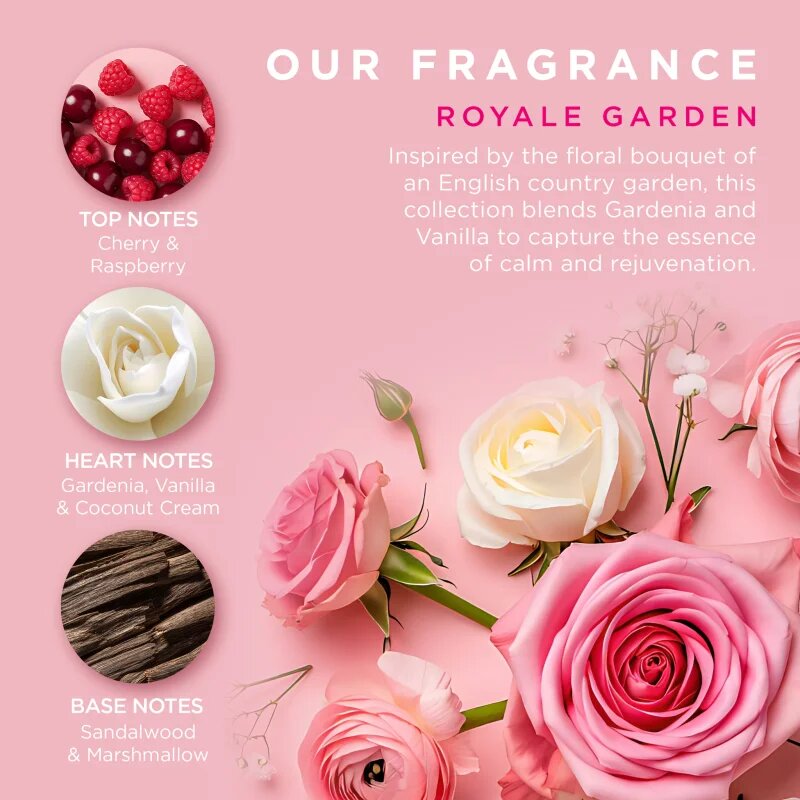Baylis & Harding Royale Garden Rose Poppy & Vanilla set cadou cutie de metal
