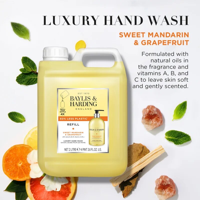 Baylis & Harding Sweet Mandarin & Grapefruit Săpun lichid pentru mâini rezervă Refill 2000 ml